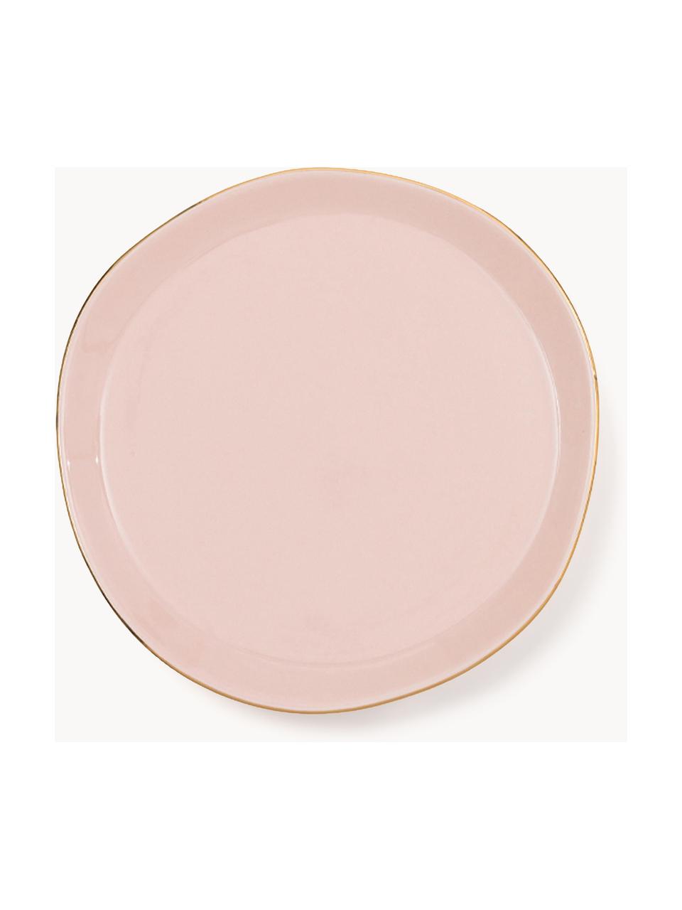 Plato postre Good Morning, Gres, Rosa claro, Ø 17 cm