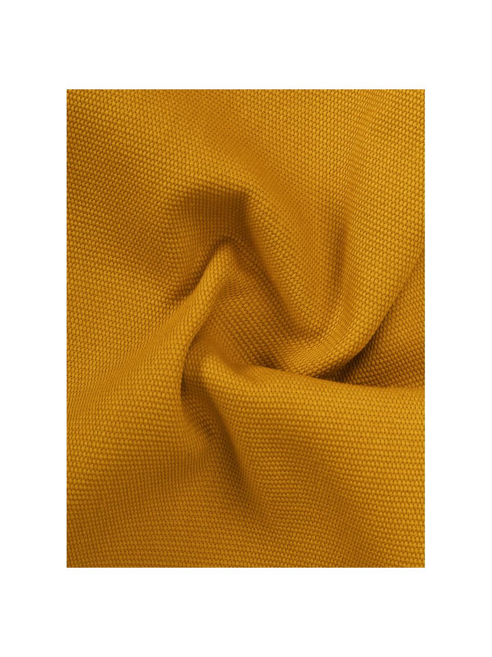 Funda de cojín de algodón Mads, 100% algodón, Amarillo, An 30 x L 50 cm
