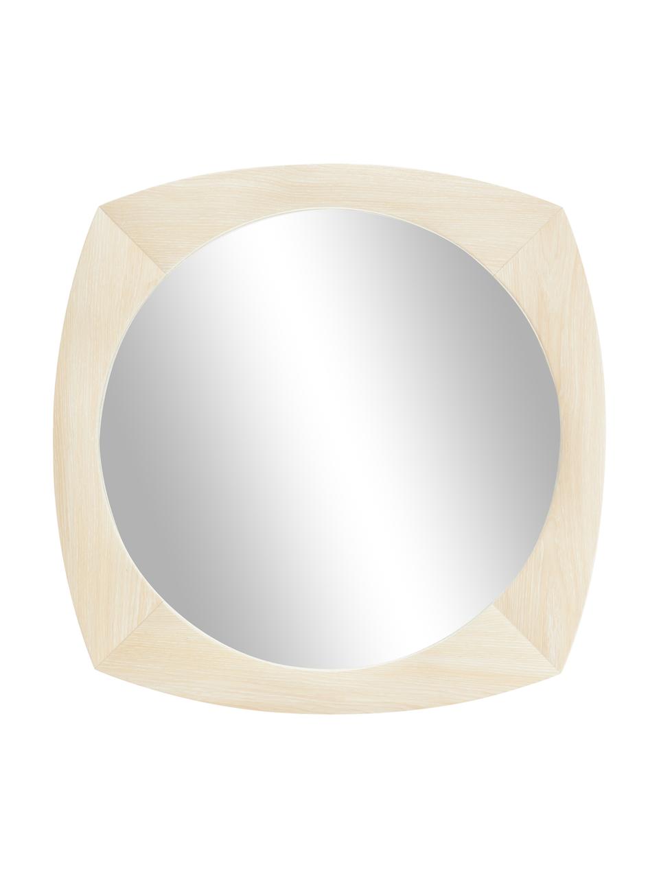 Wandspiegel Emory, Rahmen: PVC-Furnier, Spiegelfläche: Spiegelglas, Rückseite: Mitteldichte Holzfaserpla, Helles Holz, B 70 x H 70 cm