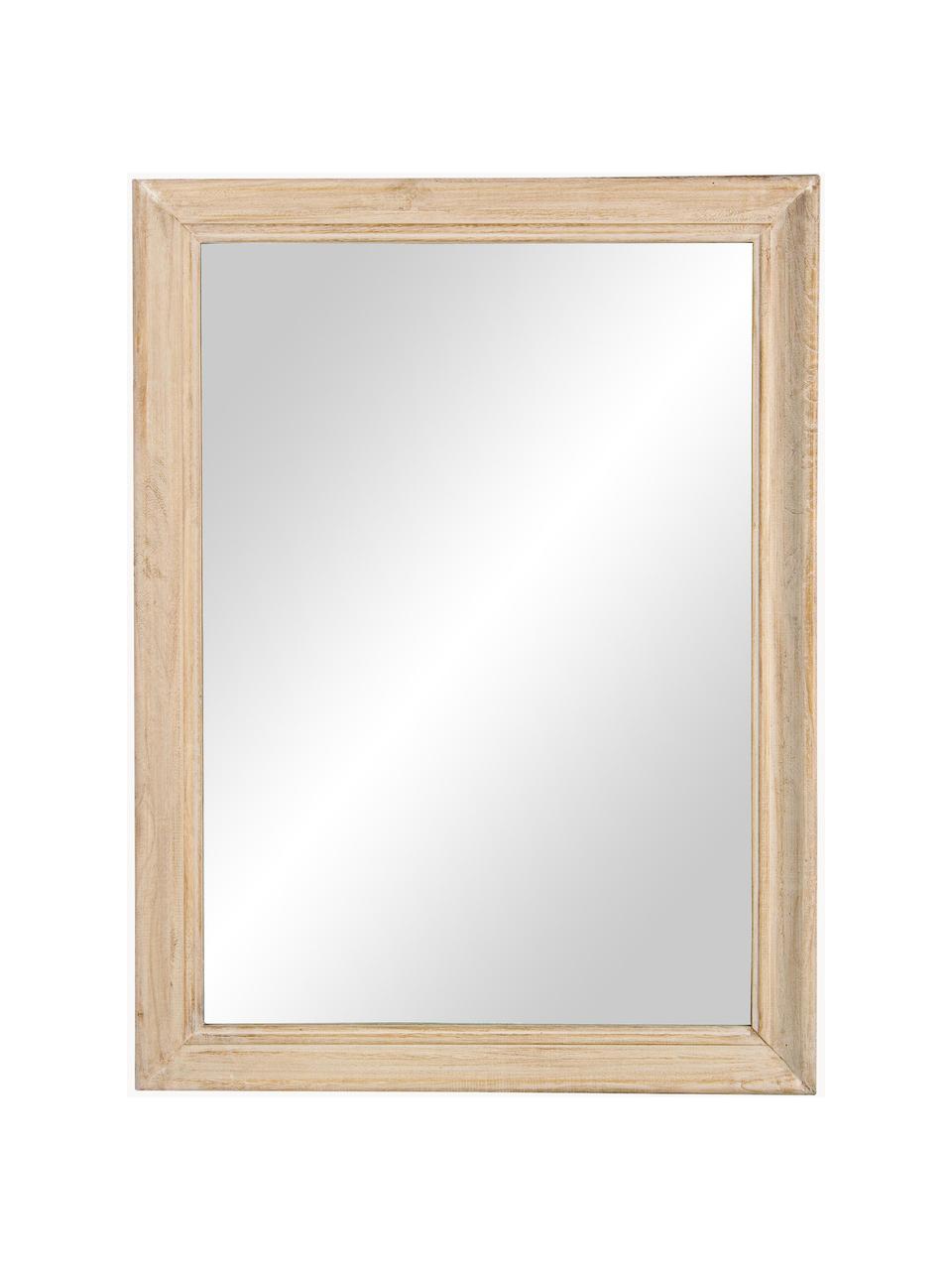 Nástenné zrkadlo s dreveným rámom Tiziano, Svetlé drevo, Š 60 x V 80 cm