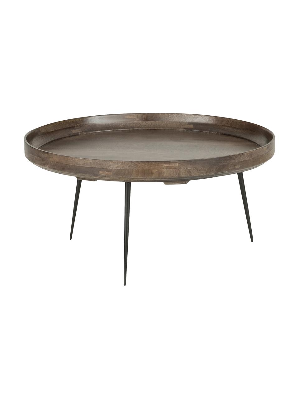 Table basse ronde design Bowl, Bois de manguier, Ø 75 x haut. 38 cm