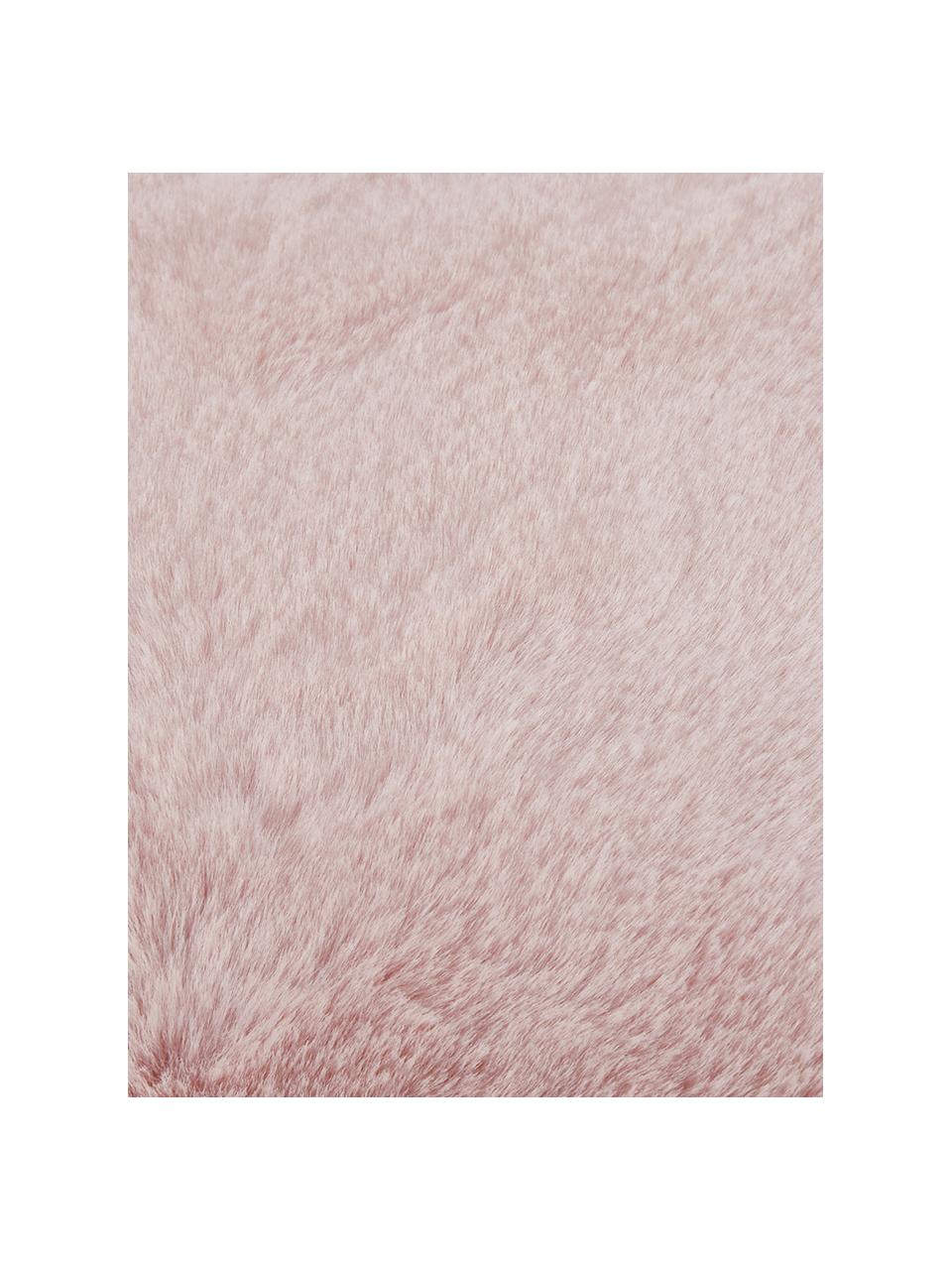 Coperta morbida in ecopelliccia rosa Mette, Retro: 100% poliestere, Rosa, Larg. 150 x Lung. 200 cm