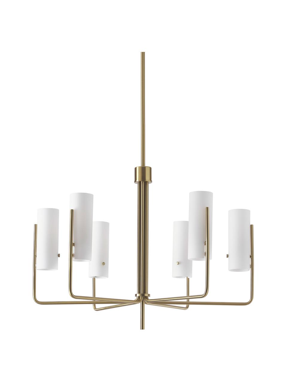 Lampa wisząca Vivian, Stelaż: metal powlekany, Odcienie złotego, Ø 65 x W 88 cm
