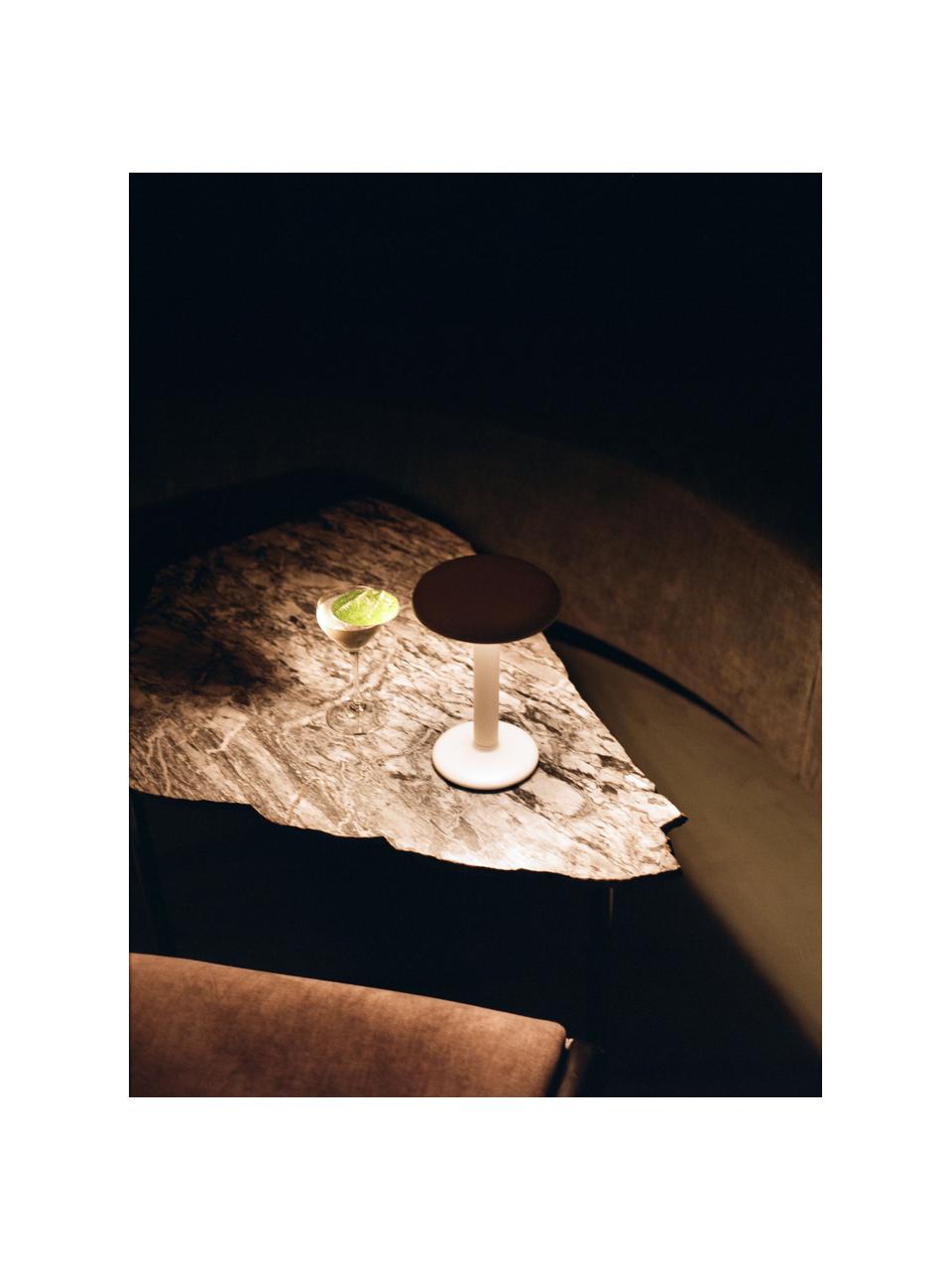 Lampe à poser LED à intensité variable Gustave, Métal, enduit, Luminaire : blanc, mat, Ø 16 x haut. 21 cm