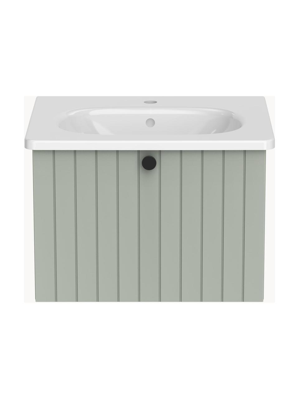 Mueble bajo lavabo Emil, 60 cm, Verde salvia, An 60 x Al 42 cm