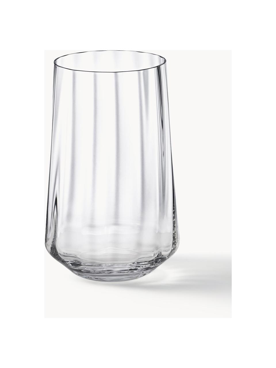 Vasos de agua de cristal con relieves Bernadotte, 6 uds., Cristal 

¡Trae el brillo del cristal a tu mesa de comedor! El cristal es excepcionalmente transparente y pesado, lo que significa que se siente valioso y al mismo tiempo tiene un buen aspecto. Además, los delicados cortes hacen de cada pieza un detalle especial, práctico y bonito., Transparente, Ø 8 x Al 12 cm, 380 ml