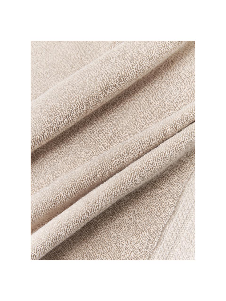 Serviette de toilette en coton bio Premium, tailles variées, 100 % coton bio certifié GOTS (par GCL International, GCL-300517)
Qualité supérieure 600 g/m², Beige clair, Serviettes de toilette, larg. 50 x long. 100 cm