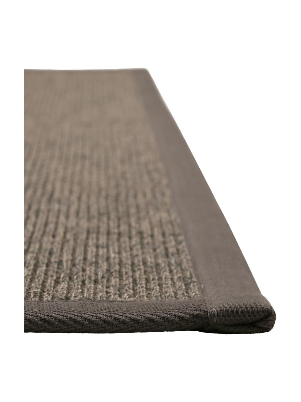 Alfombra Leonie, Fibra de sisal, Gris topo oscuro, An 80 x L 300 cm