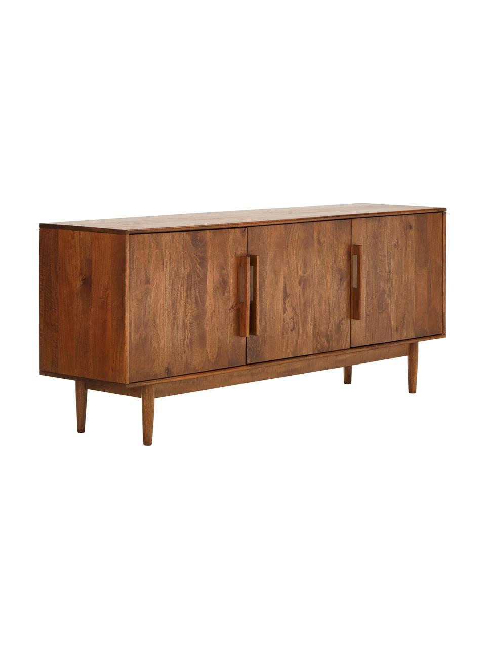 Enfilade bois massif rétro Paul, Bois de manguier, larg. 180 cm, haut. 75 cm