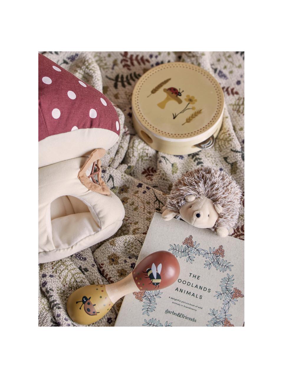 Knuffelset Gaston, 2-delig, Bekleding: 50% katoen, 50% linnen, Rood, beige, wit, bruin, B 26 x H 29 cm