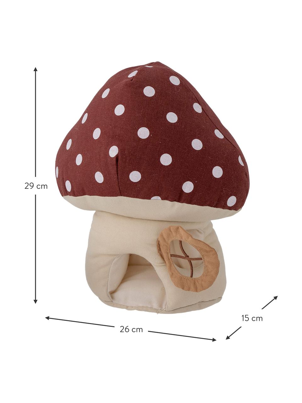 Set peluche Gaston 2 pz, Rivestimento: 50% cotone, 50% lino, Rosso, beige, bianco, marrone, Larg. 26 x Alt. 29 cm