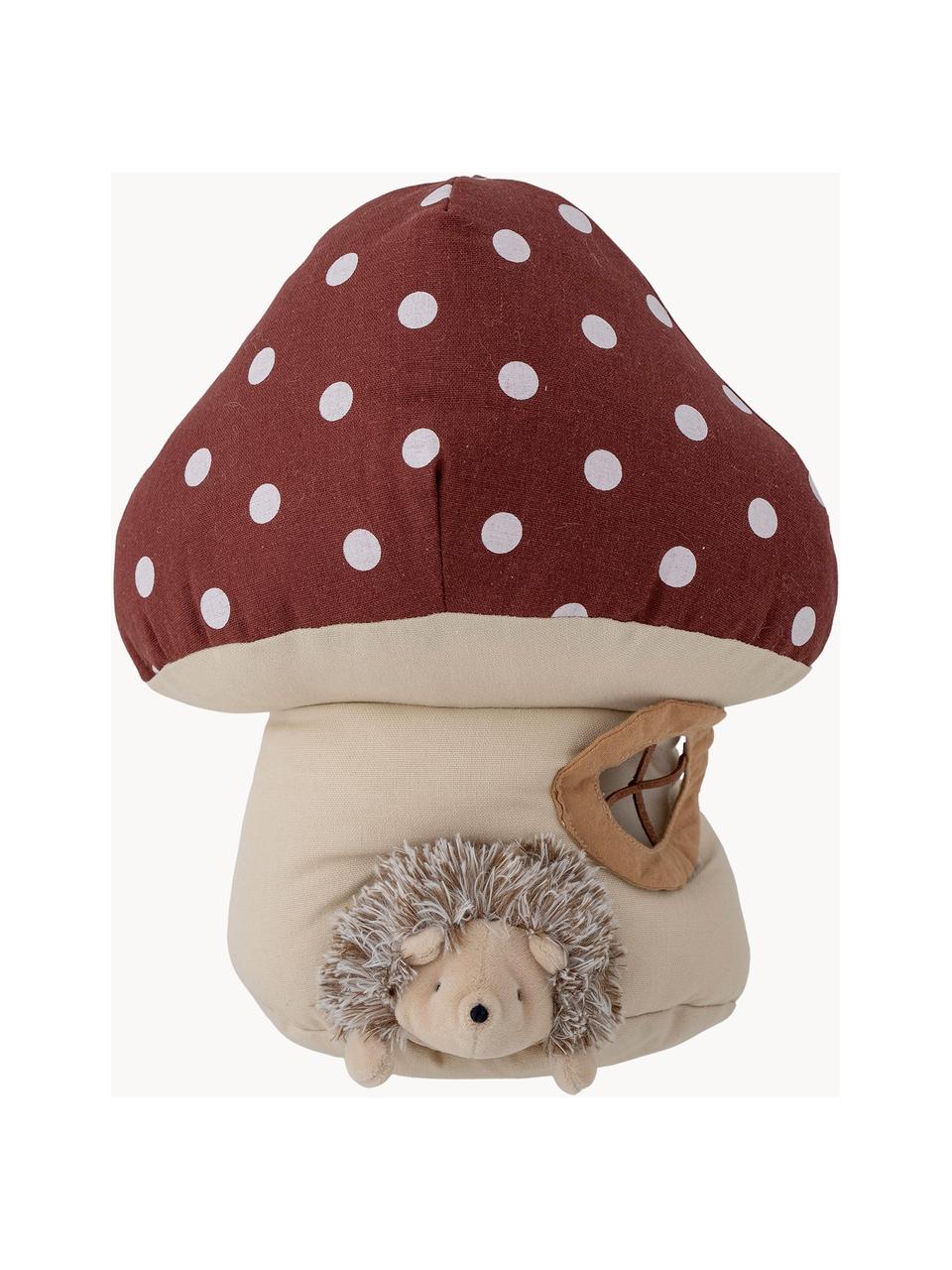 Knuffels Gaston, set van 2, Bekleding: 50% katoen, 50% linnen, Rood, lichtbeige, grijs, B 26 x H 29 cm