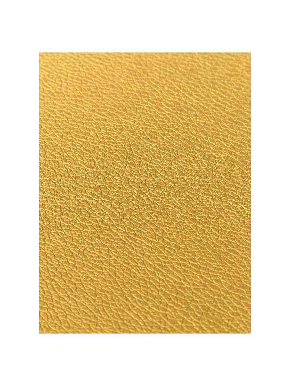 Podkładka ze sztucznej skóry Pik, 2 szt., Tworzywo sztuczne (PVC), Odcienie złotego, S 33 x D 46 cm