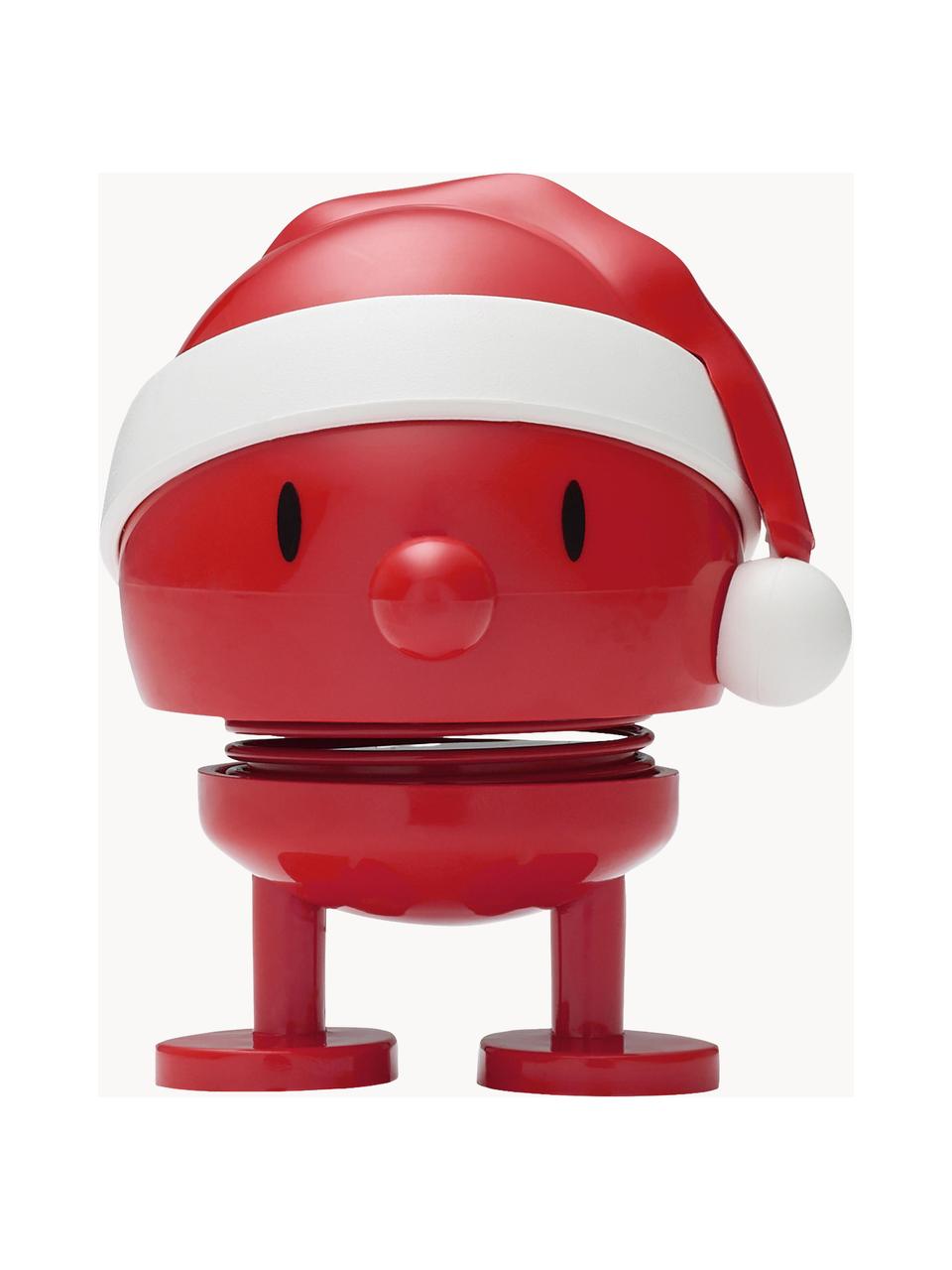 Decoratief object Hoptimist Santa Bumble, Kunststof, metaal, Rood, wit, Ø 6 x H 6 cm