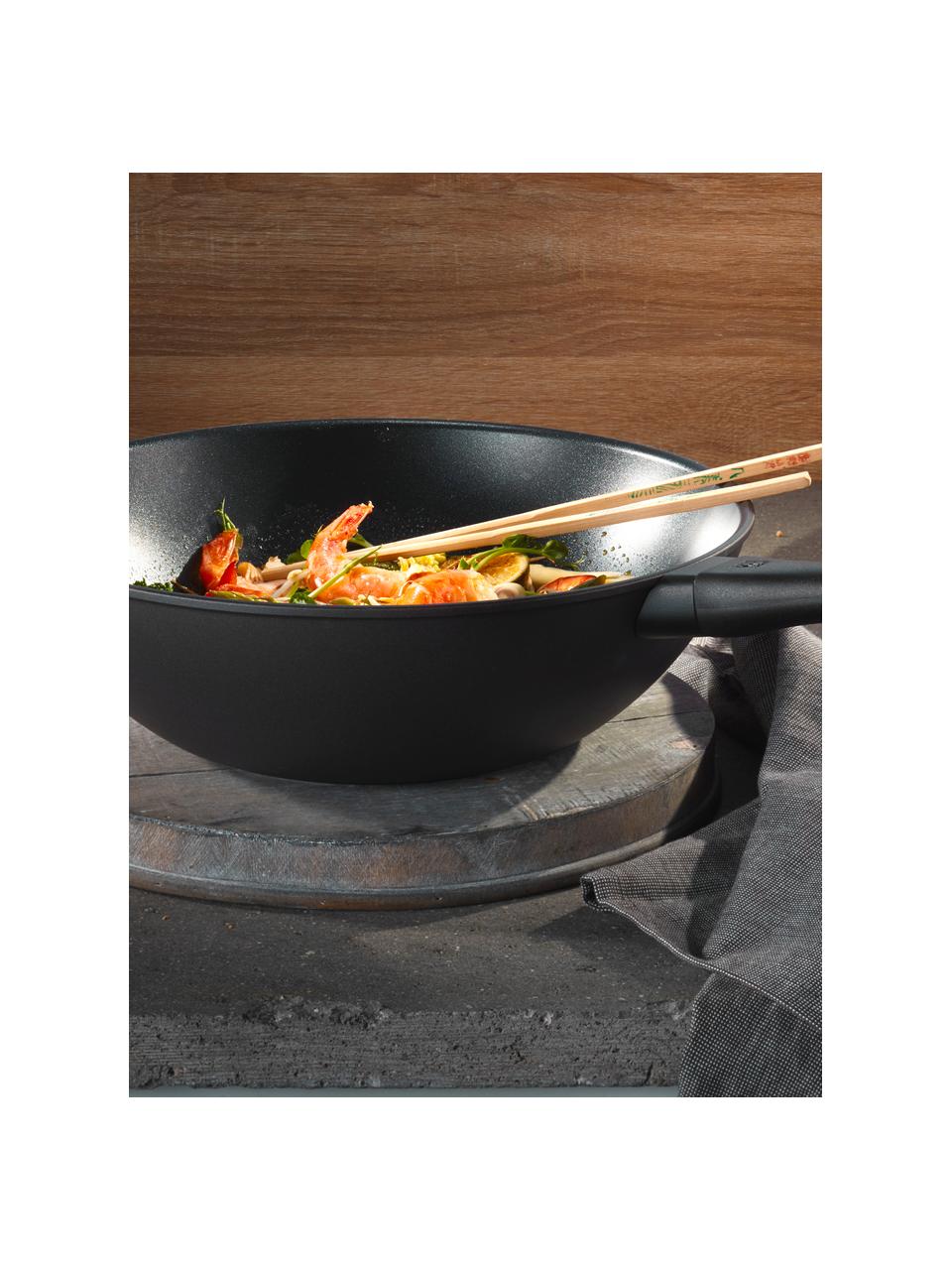 Wok Shine van metaal, Metaal, Zwart, Ø 30 cm