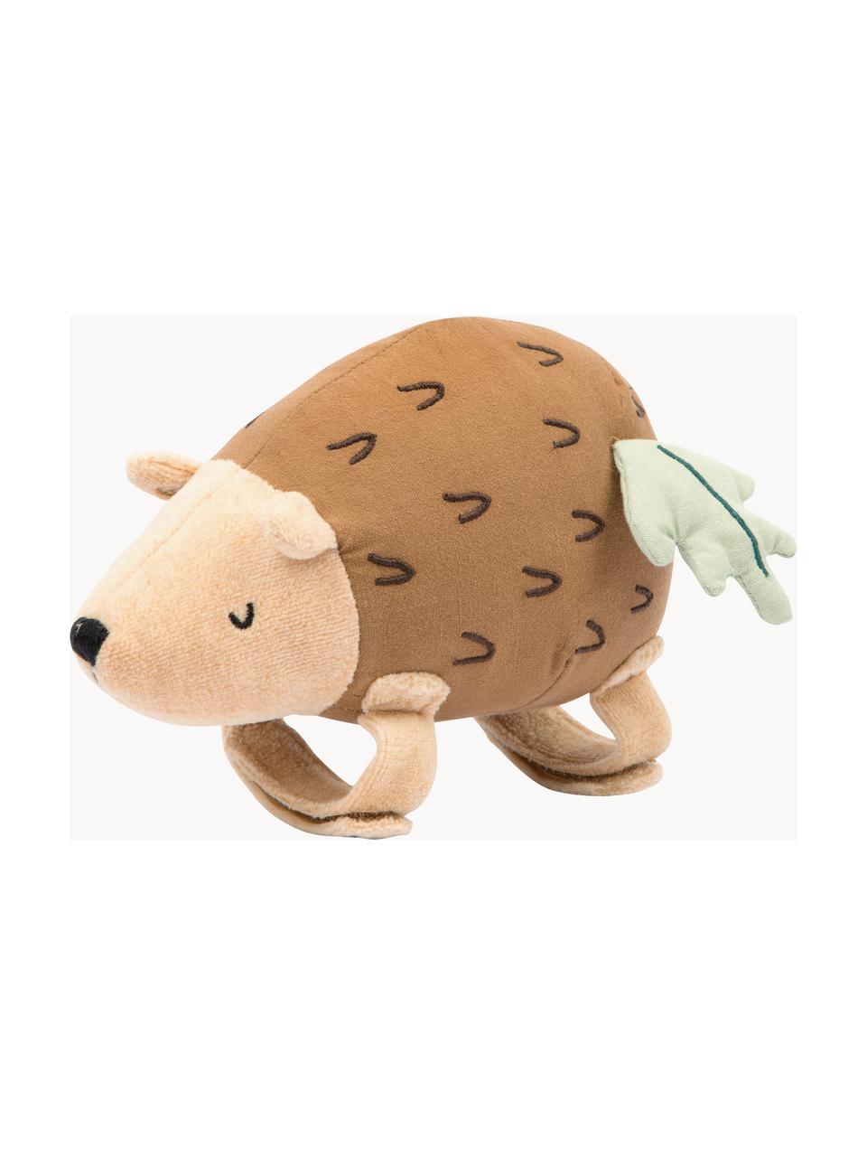 Muziekhanger Twinkle the Hedgehog, Bekleding: 100% linnen, Beige- en bruintinten, B 20 x H 11 cm