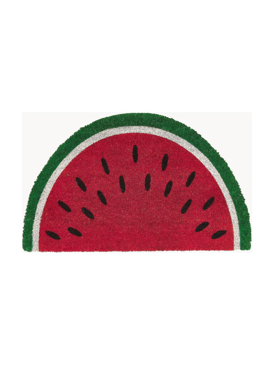 Deurmat Watermelon, Bovenzijde: kokosvezels, Onderzijde: kunststof (PVC), Meerkleurig, B 43 x L 71 cm