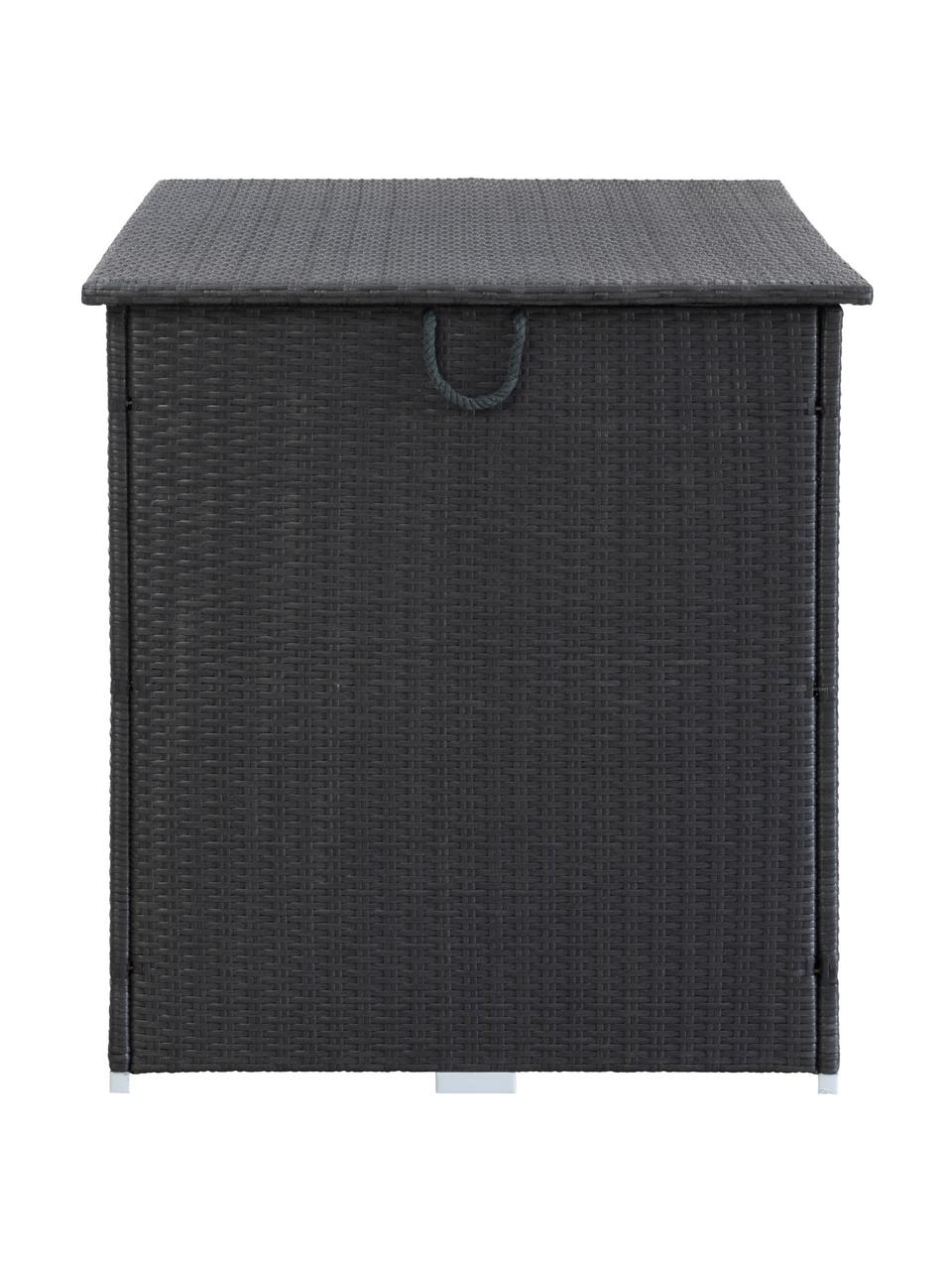 Boîte de rangement pour coussins Lora, Noir, larg. 154 x haut. 93 cm