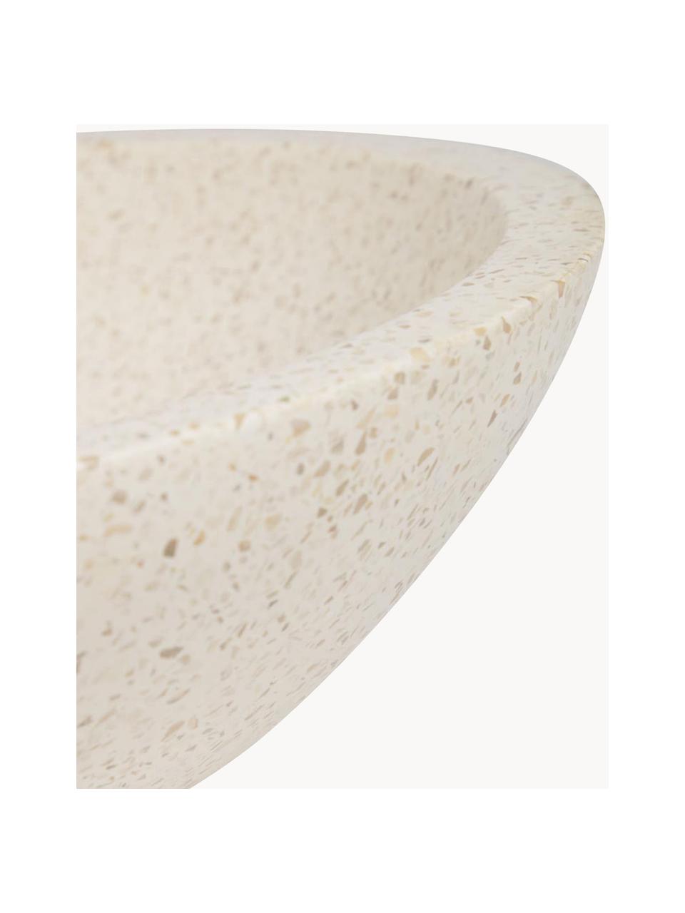 Aufsatzwaschbecken Kuveni aus Terrazzo, Terrazzo, Terrazzo Beige, Ø 40 x H 11 cm