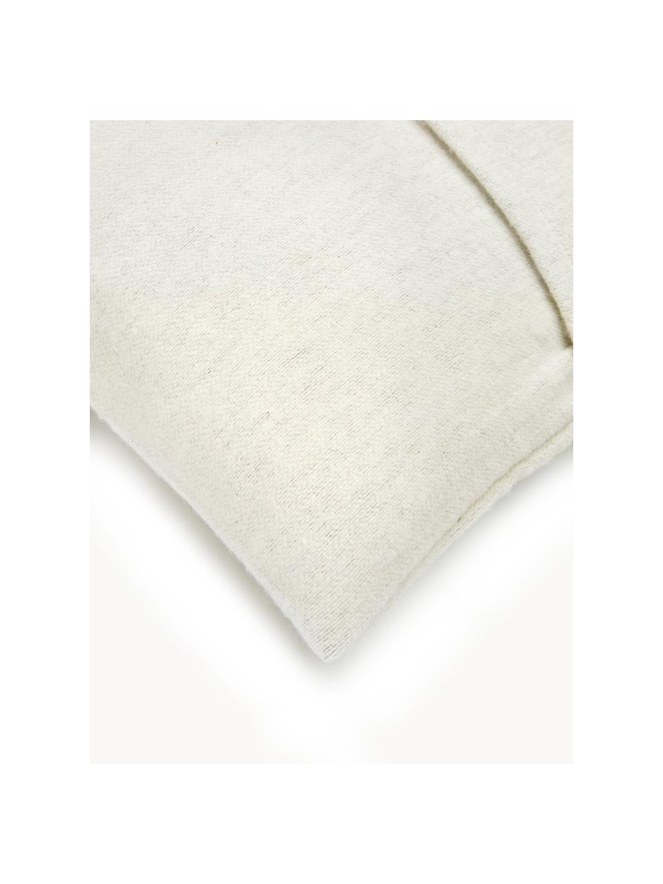 Bavlněný povlak na polštář s abstraktním potiskem Nova, Krémově bílá, černá, Š 50 cm, D 50 cm