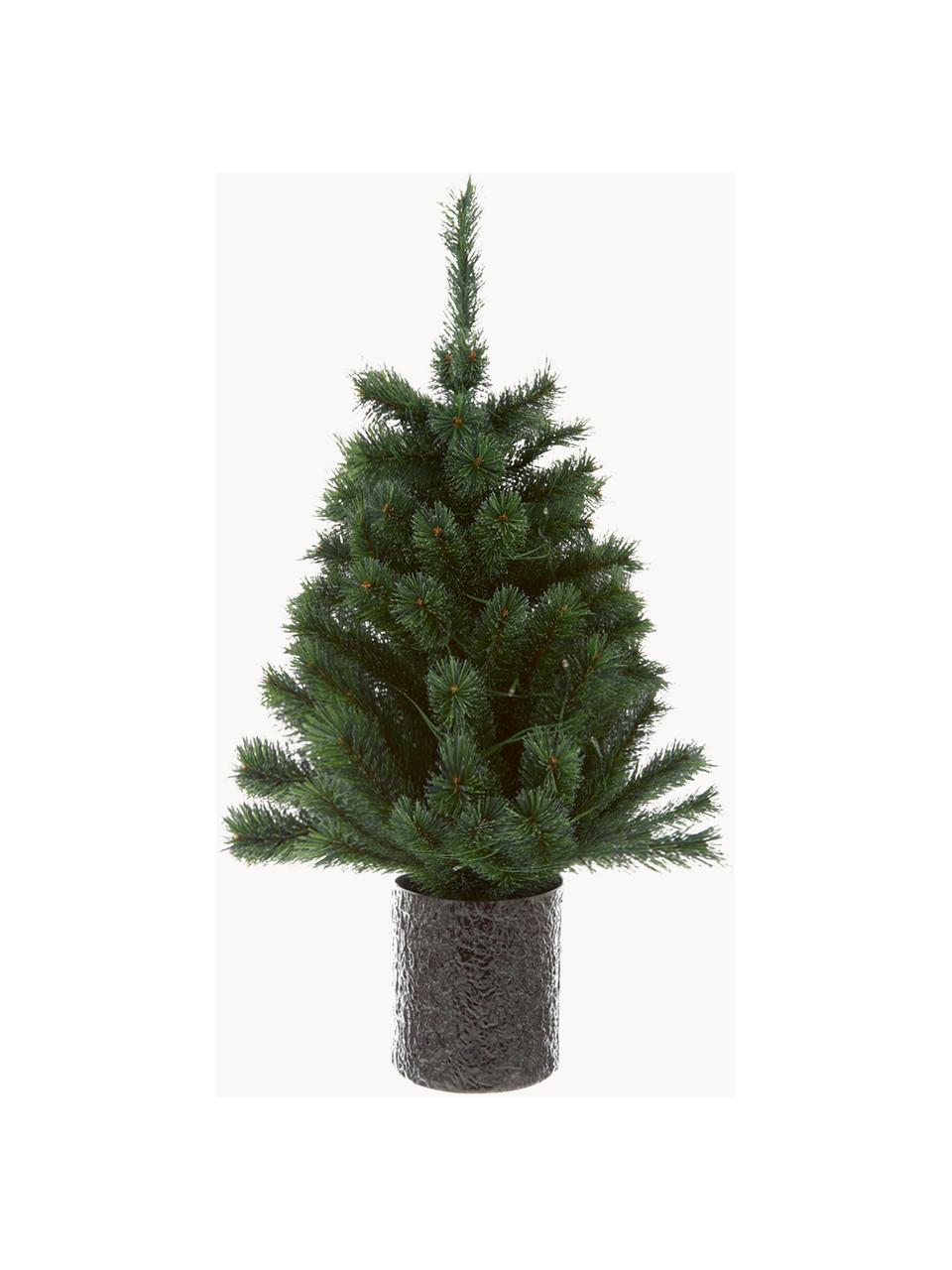 Künstlicher LED-Weihnachtsbaum Malmo, Kunststoff (Polyethylen), Dunkelgrün, Anthrazit, Ø 50 x H 90 cm