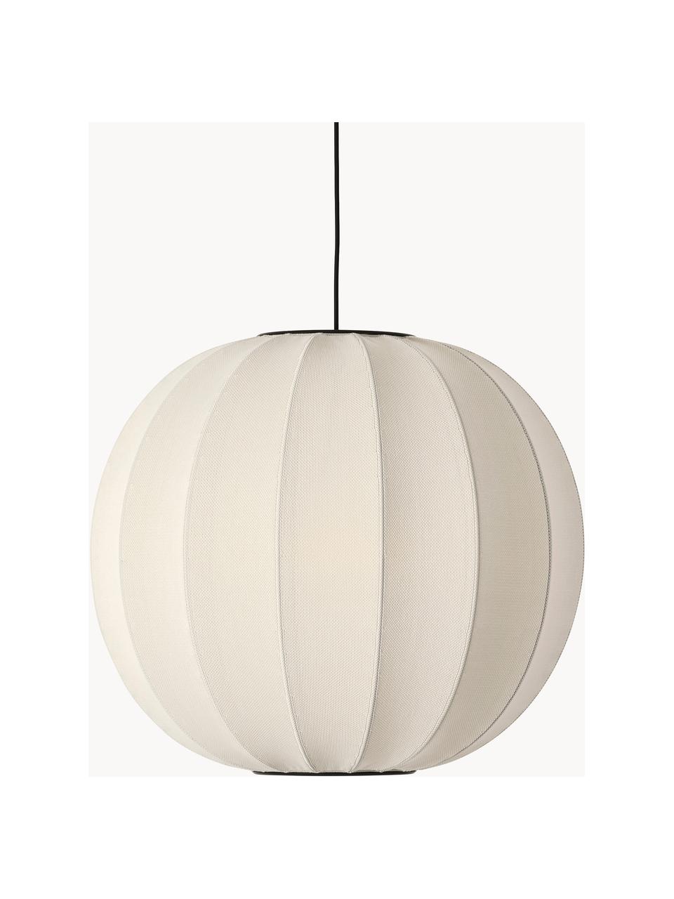 Lampa wisząca Knit-Wit, Złamana biel, Ø 45 x 36 cm