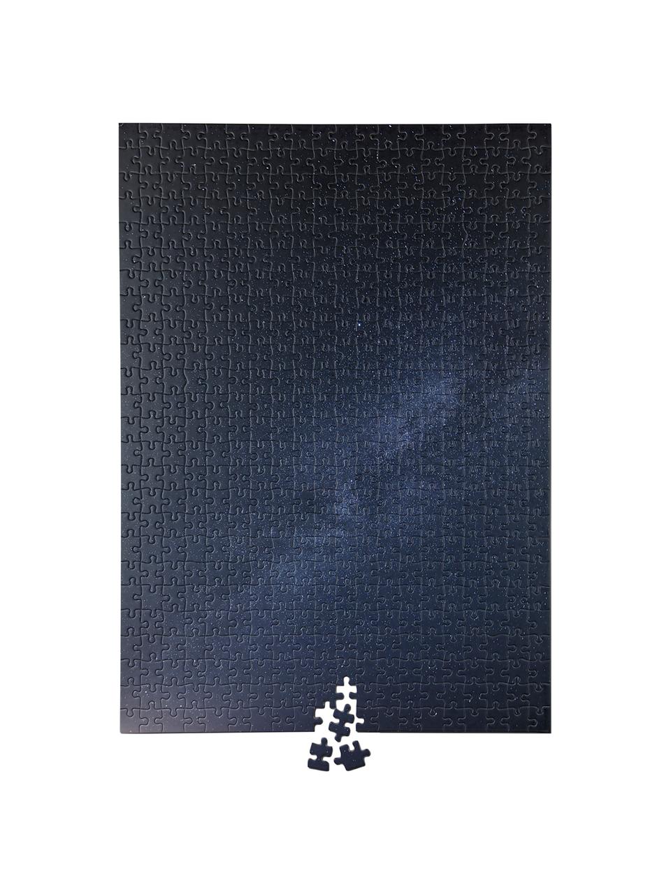 Puzzle Night, 500-delig, Papier, hout, Blauw, 25 x 4 cm