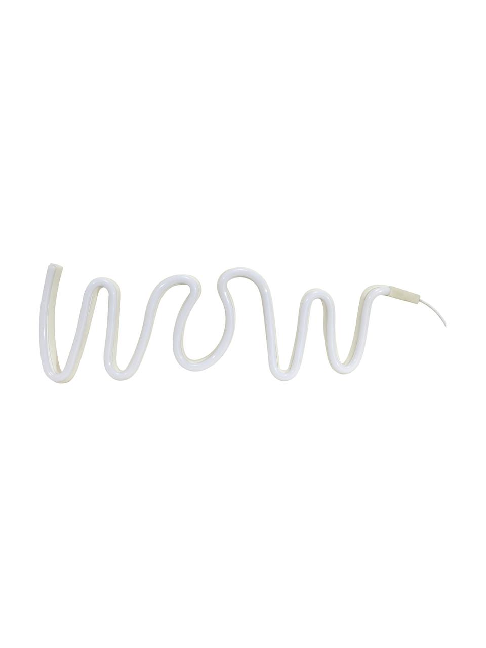 Lámpara neón LED Wow, Plástico, Blanco, An 40 x Al 15 cm