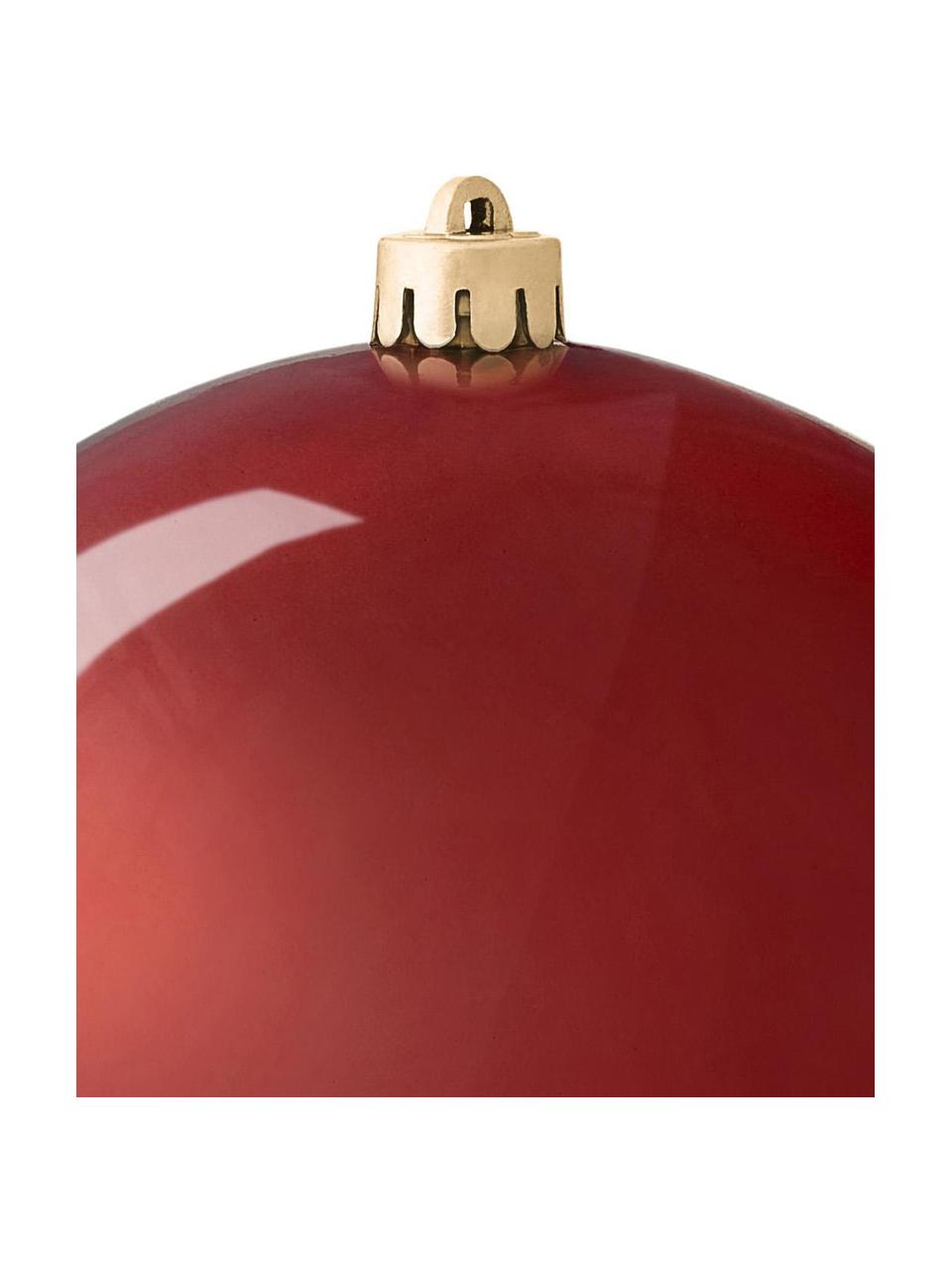 Nerozbitná vianočná ozdoba Stix, Nerozbitný plast, Červená, Ø 14 cm, 2 ks
