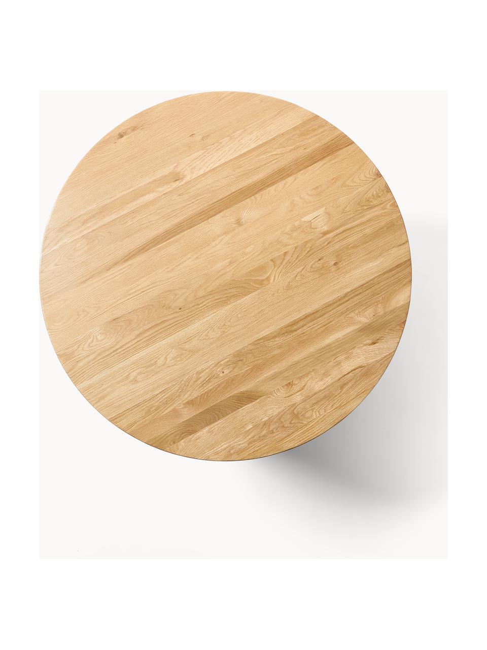 Mesa de comedor redonda de roble Ohana, Ø 120 cm, Madera de roble maciza embarnizada

Este producto está hecho de madera de origen sostenible y con certificación FSC®., Roble barnizado claro, Ø 120 cm