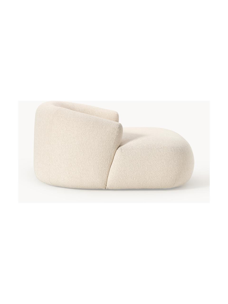 Fauteuil lounge XL en bouclette Sofia, Bouclette beige clair, larg. 140 x prof. 140 cm