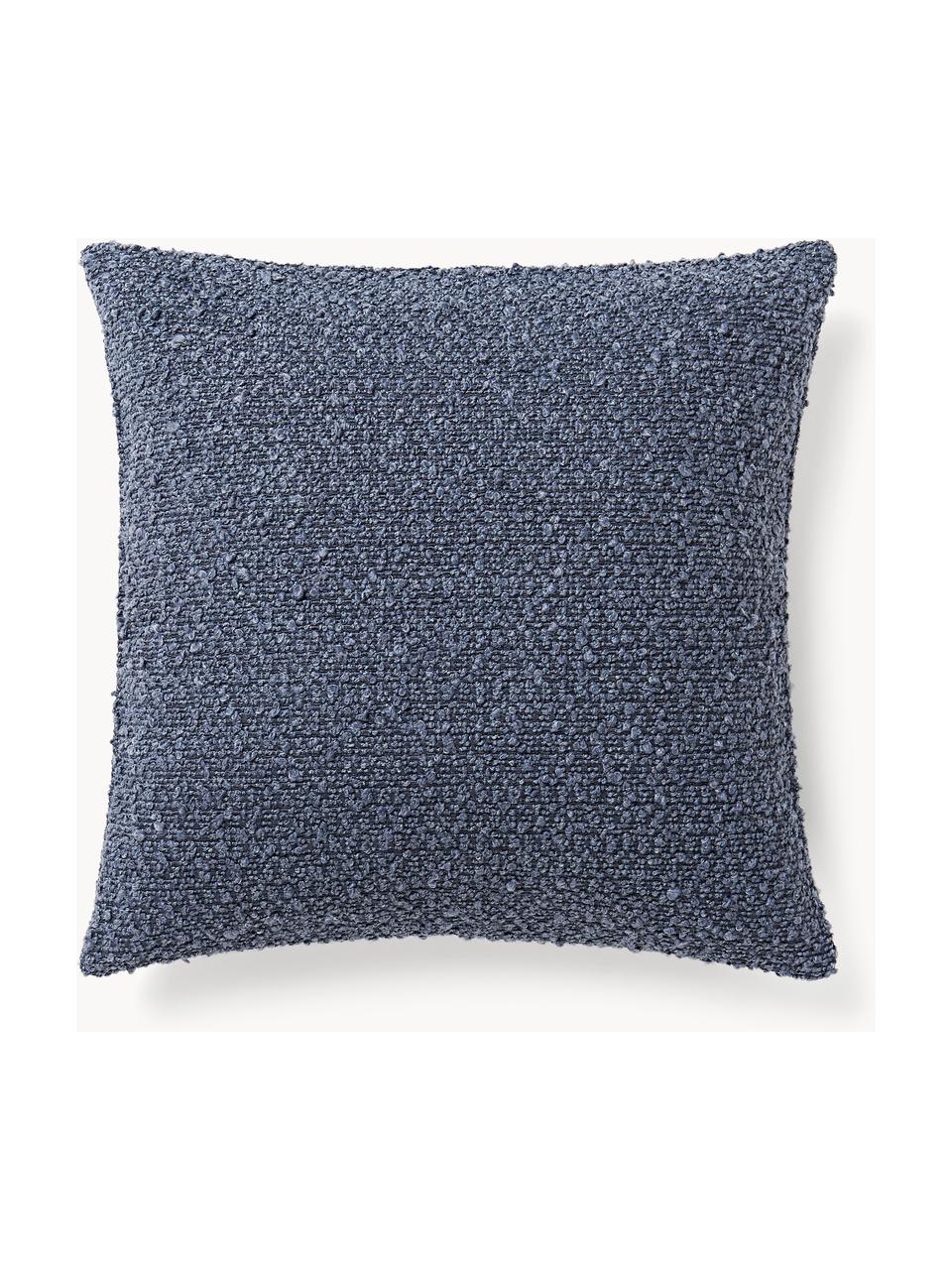 Housse de coussin 60x60 en bouclette Bellamie, Tissu bouclette (95 % polyester, 5 % polyacrylique)

La bouclette est une matière qui se caractérise par sa texture aux courbes irrégulières. La surface caractéristique est créée par des boucles tissées de fils différents qui confèrent au tissu une structure unique. La structure bouclée a un effet à la fois isolant et moelleux, ce qui rend le tissu particulièrement douillet, Bouclette gris-bleu, larg. 45 x long. 45 cm