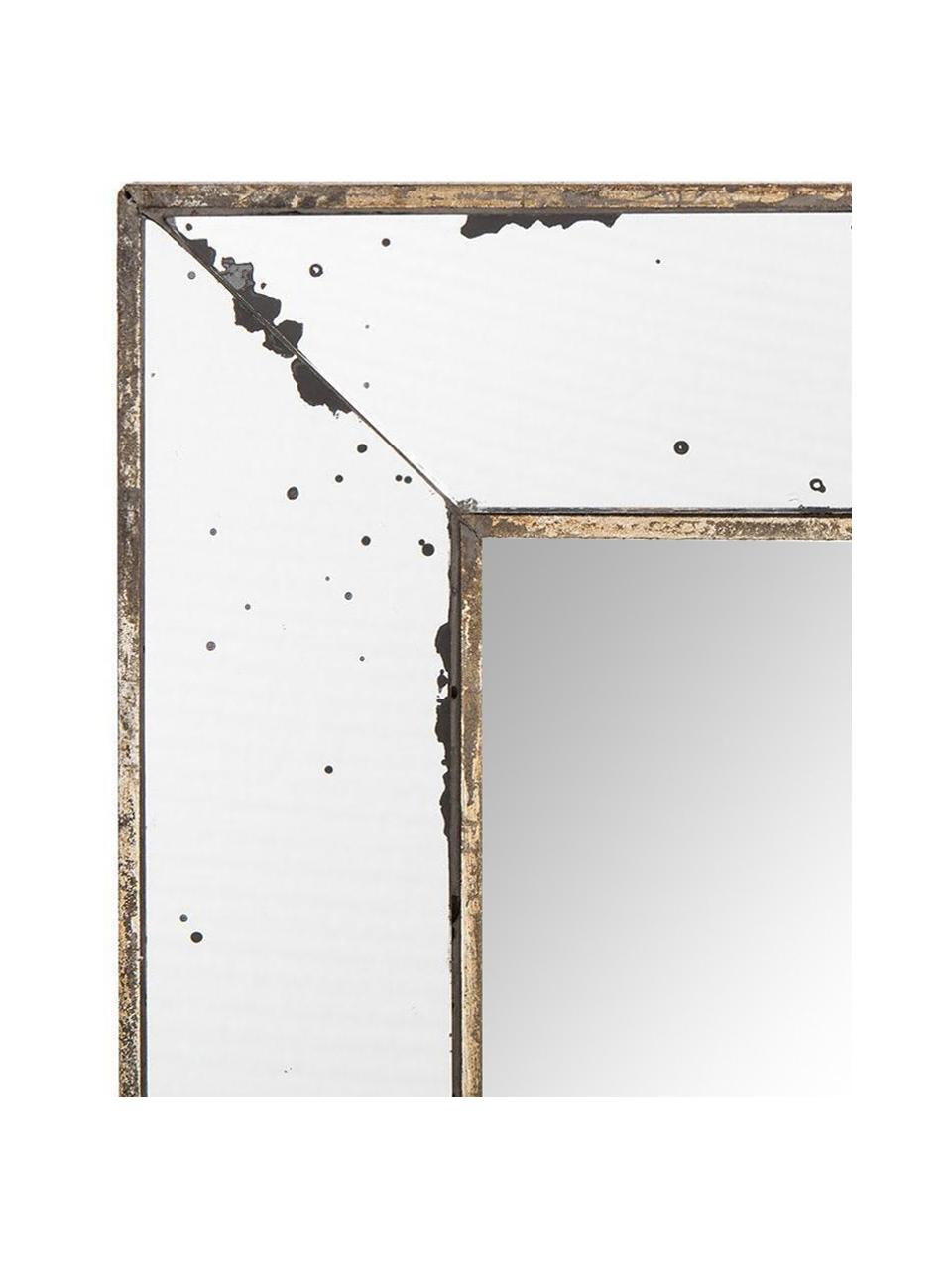 Espejo de pared de metal Bruno, Espejo: cristal, Blanco, latón, An 42 x Al 60 cm