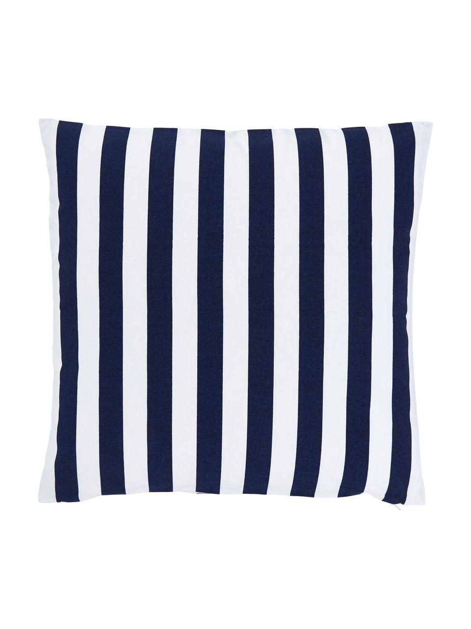 Housse de coussin rayures bleu foncé Timon, Bleu