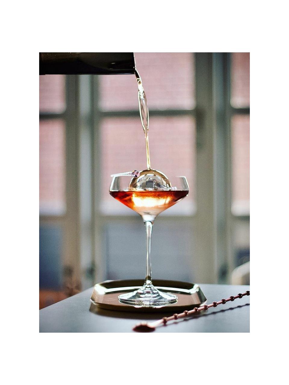 Sklenice na šampaňské z křišťálového skla Aria, 6 ks, Křišťálové sklo, Transparentní, Ø 11 cm, V 17 cm, 330 ml