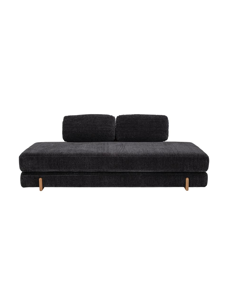 Sofa Groove (2-osobowa), Tapicerka: 100% poliester Dzięki tka, Stelaż: drewno sosnowe, sklejka, Nogi: drewno jesionowe, Szara tkanina, S 202 x G 85 cm