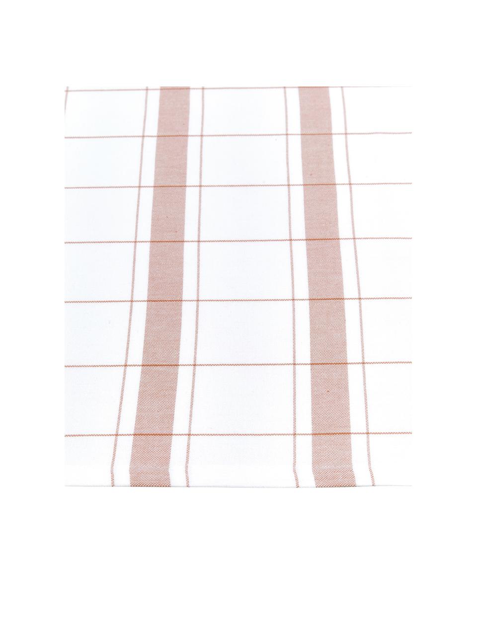 Ręcznik kuchenny z bawełny Halida, 2 szt., 100% bawełna, Biały, nugatowy brązowy, S 55 x D 75 cm