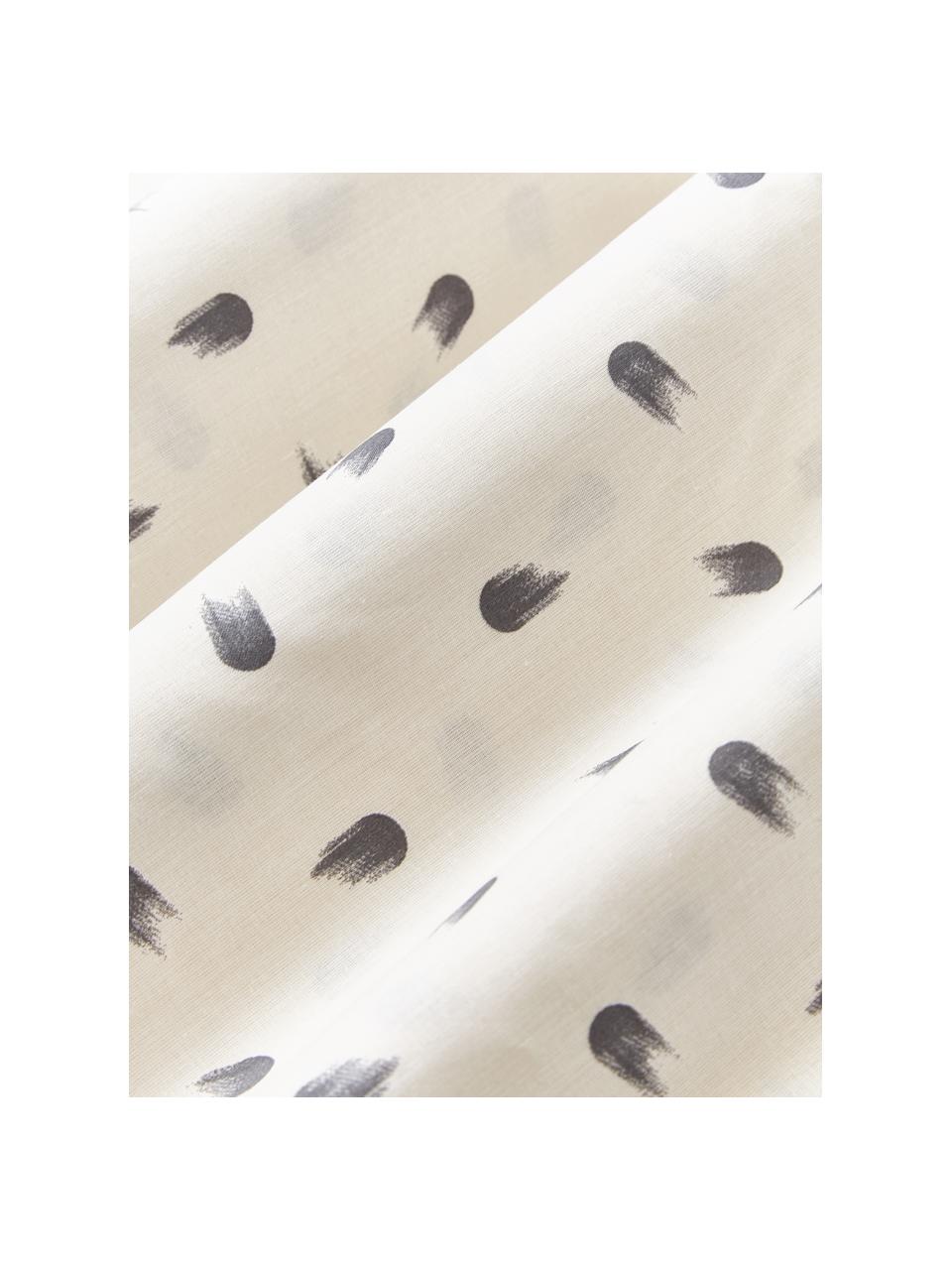 Funda nórdica de algodón estampado Amma, Blanco Off White, Cama 180/200 cm (260 x 240 cm)