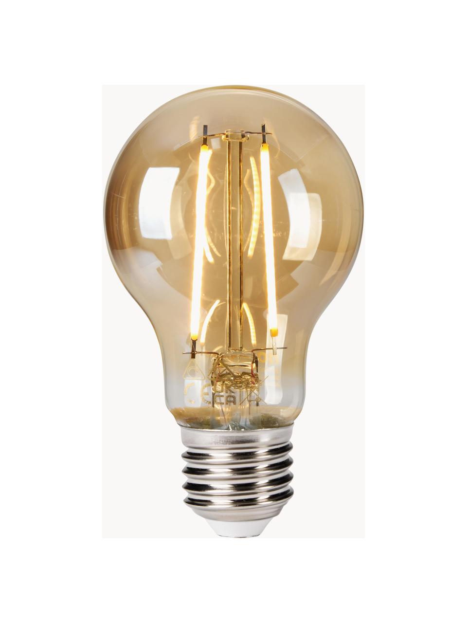 E27 žiarovka, hrejivá biela, 6 ks, Priehľadná, odtiene zlatej, Ø 6 x V 10 cm