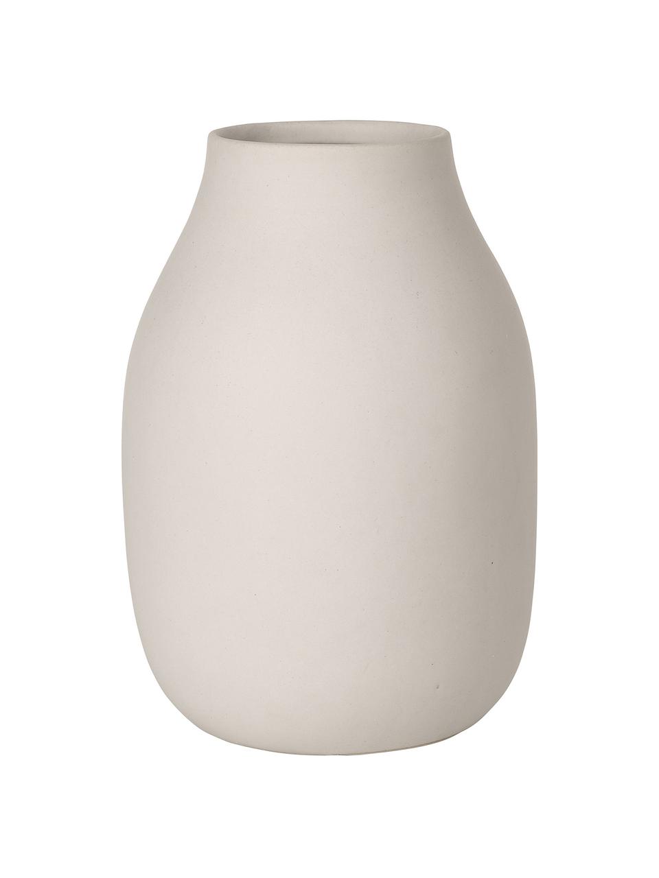 Vaso in ceramica fatto a mano Colora, Ceramica, Beige, Ø 14 x Alt. 20 cm