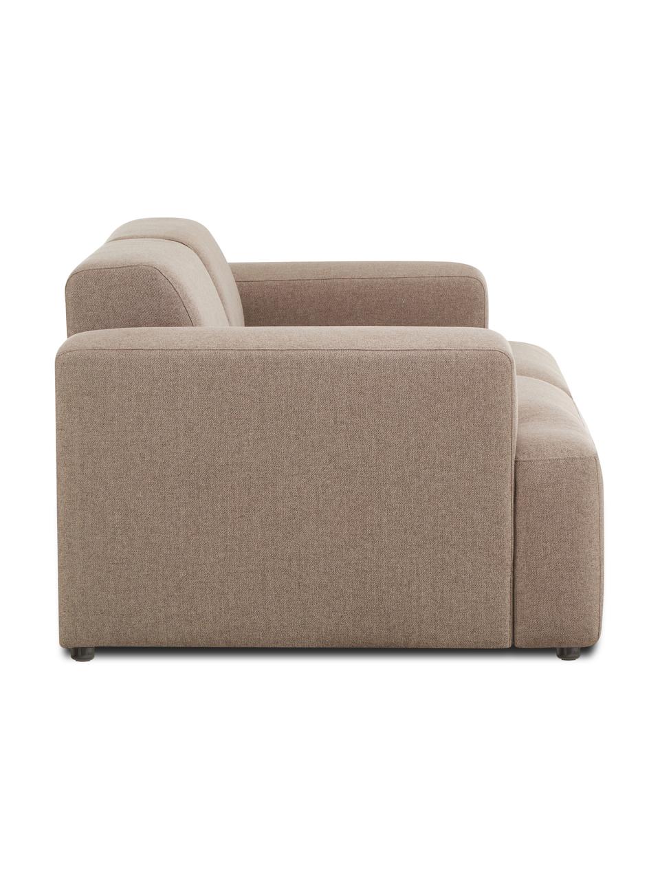 Sofa Melva (2-Sitzer), Bezug: 100% Polyester Der hochwe, Gestell: Massives Kiefernholz, FSC, Füße: Kunststoff, Webstoff Braun, B 198 x T 101 cm