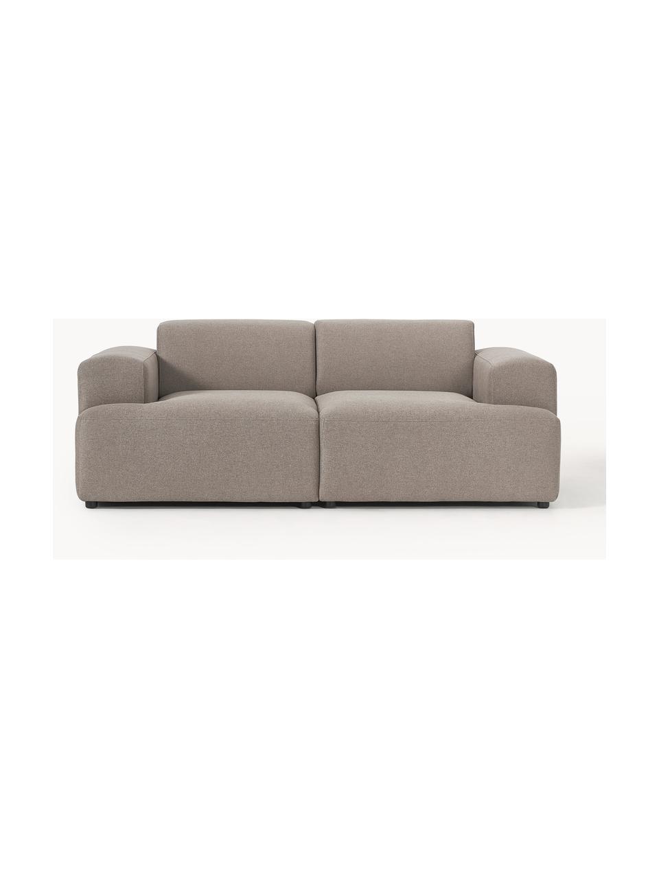 Sofa Melva (2-Sitzer), Bezug: 100% Polyester Der hochwe, Gestell: Massives Kiefernholz, Spa, Webstoff Taupe, B 198 x T 101 cm