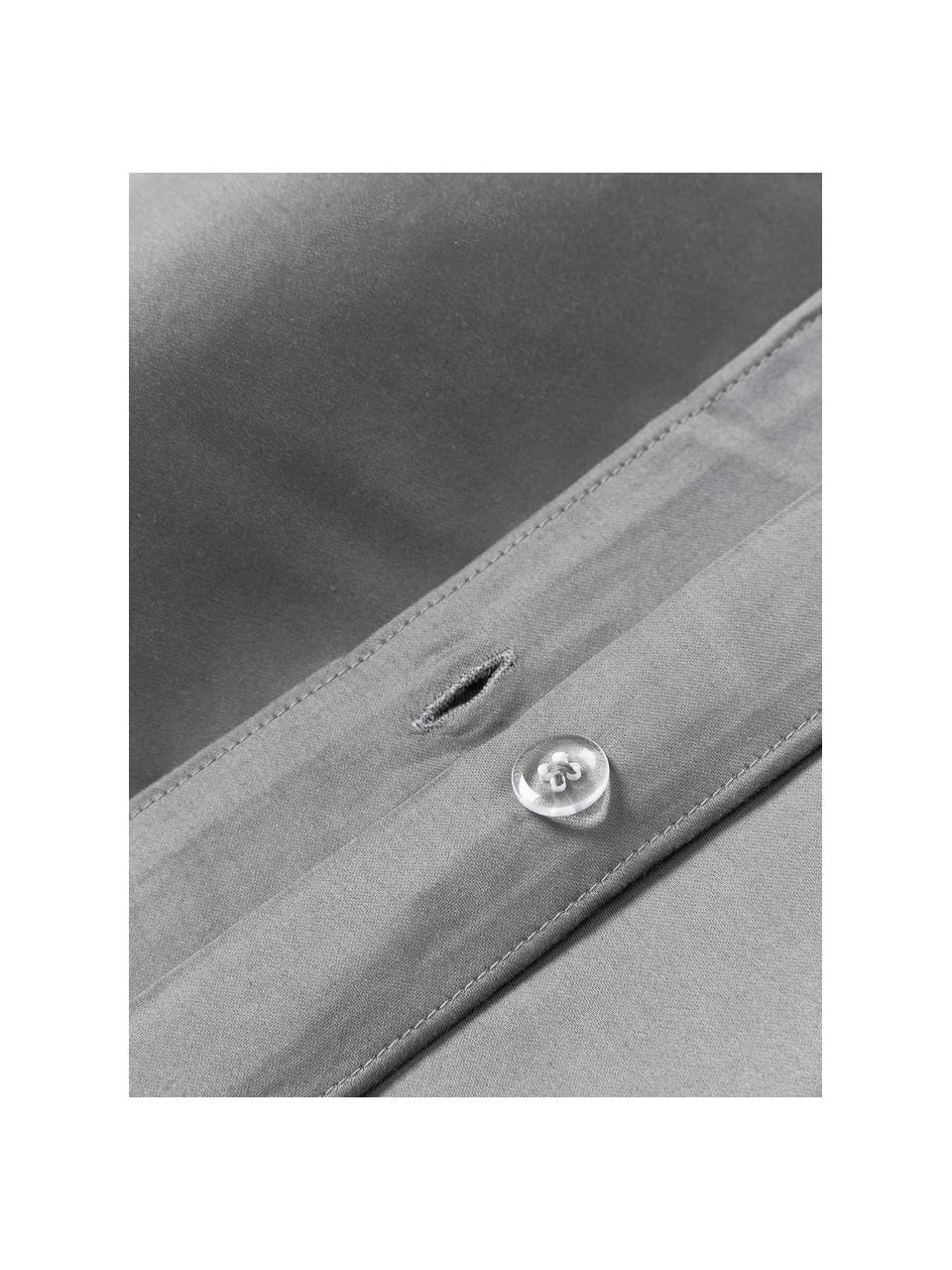 Katoensatijnen kussenhoes Comfort, Weeftechniek: satijn Draaddichtheid 300, Donkergrijs, B 60 x L 70 cm