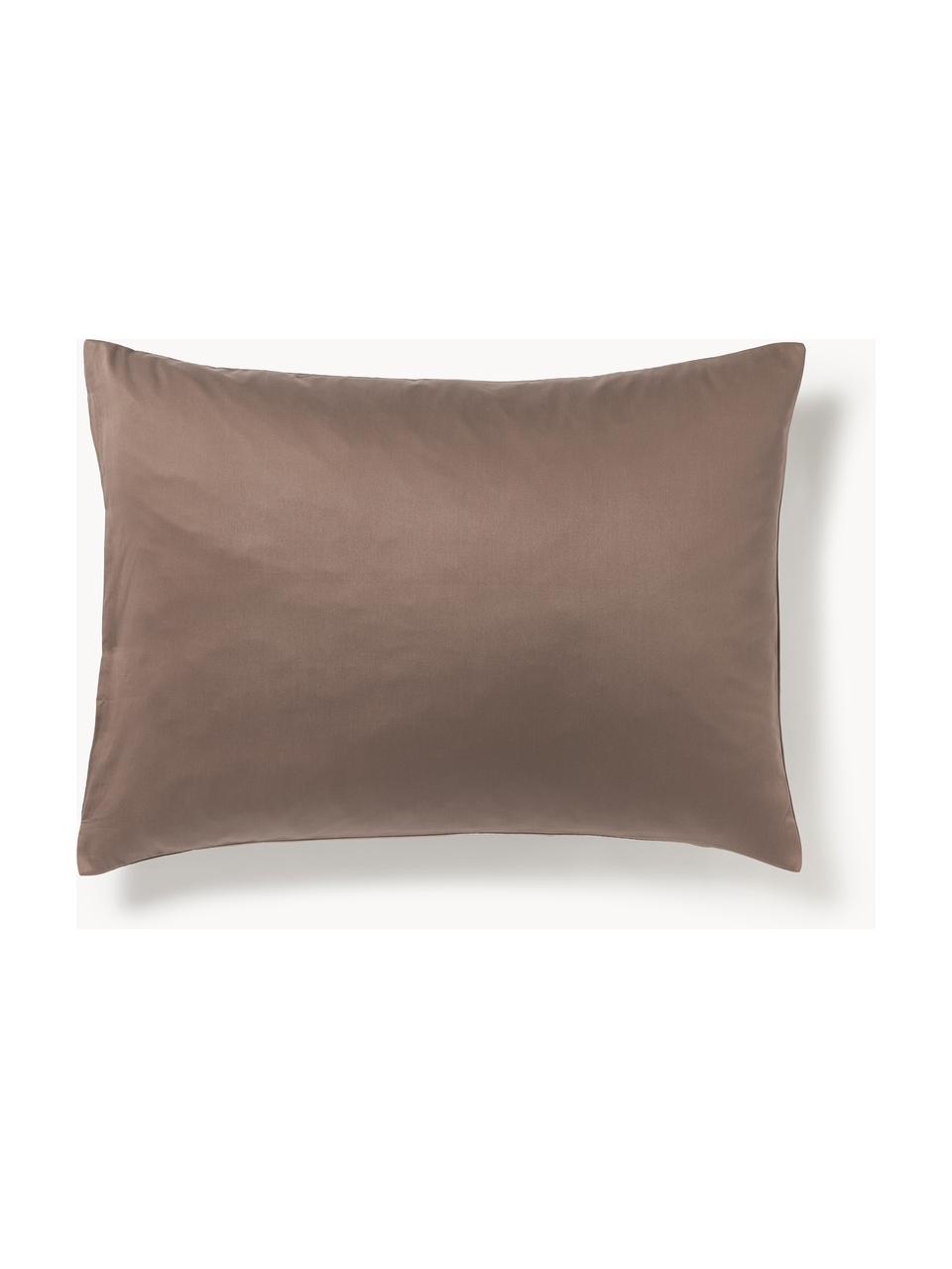 Baumwollsatin-Kissenbezug Comfort, Webart: Satin Fadendichte 300 TC,, Dunkelbraun, B 40 x L 80 cm