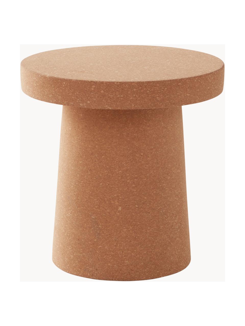 Mesa auxiliar redonda Iverness, Corcho, Marrón claro, Ø 35 x Al 36 cm