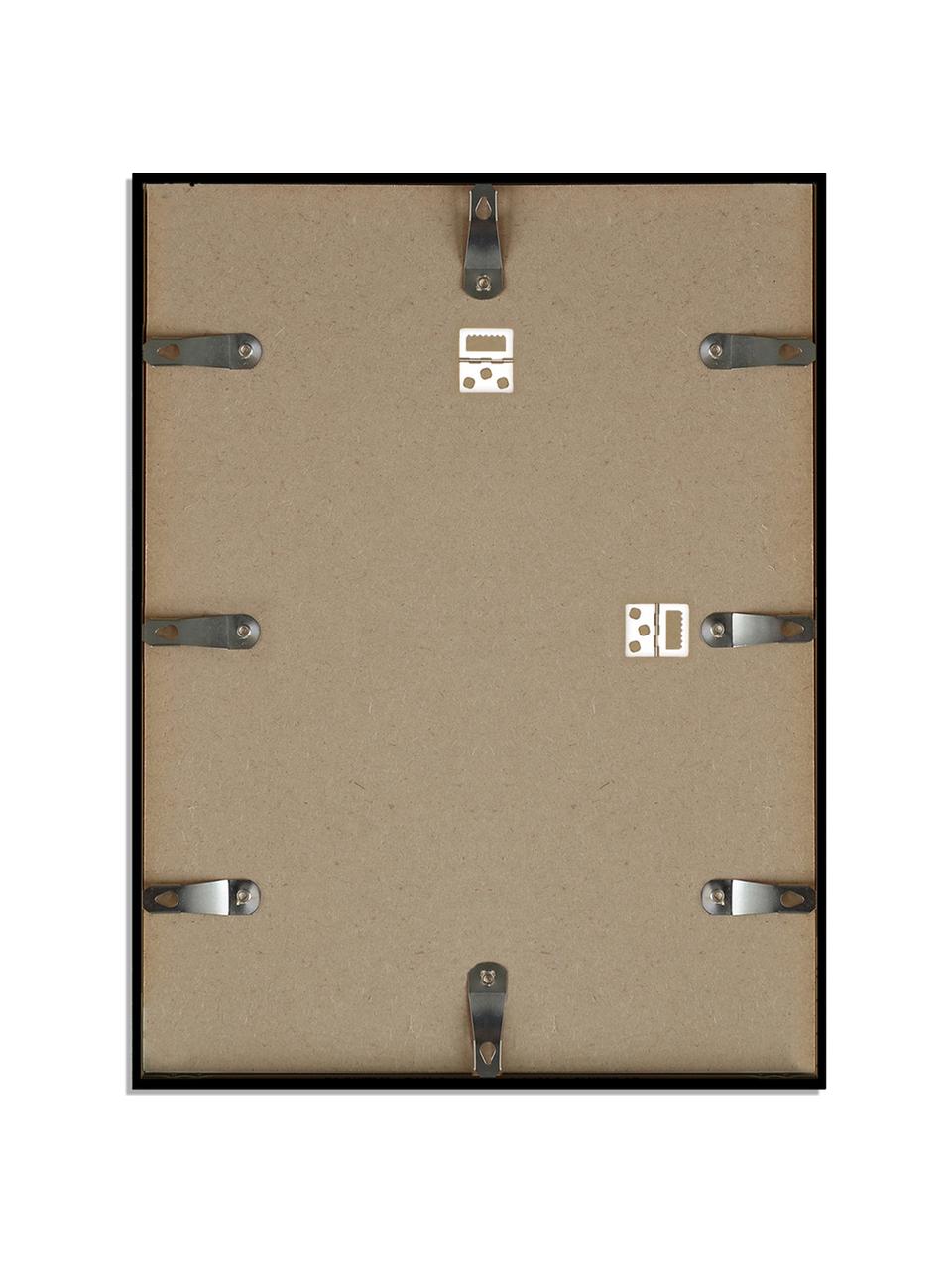 Gerahmter Digitaldruck Holli, Bild: Digitaldruck auf Papier, , Rahmen: Buchenholz, lackiert, Front: Plexiglas, Schwarz, Weiß, B 33 x H 43 cm