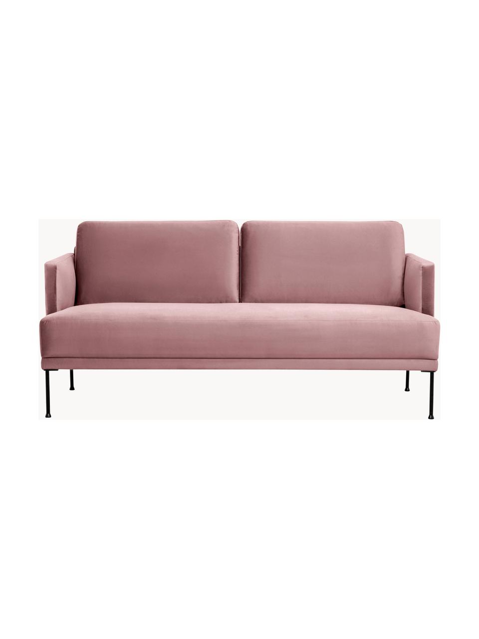 Zamatová pohovka Fluente (2-miestna), Zamatová staroružová, Š 166 x H 85 cm