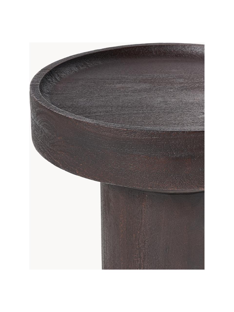 Table d'appoint ronde en manguier Benno, Bois de manguier massif, laqué

Ce produit est fabriqué à partir de bois certifié FSC® issu d'une exploitation durable, Manguier brun foncé laqué, Ø 50 x haut. 50 cm