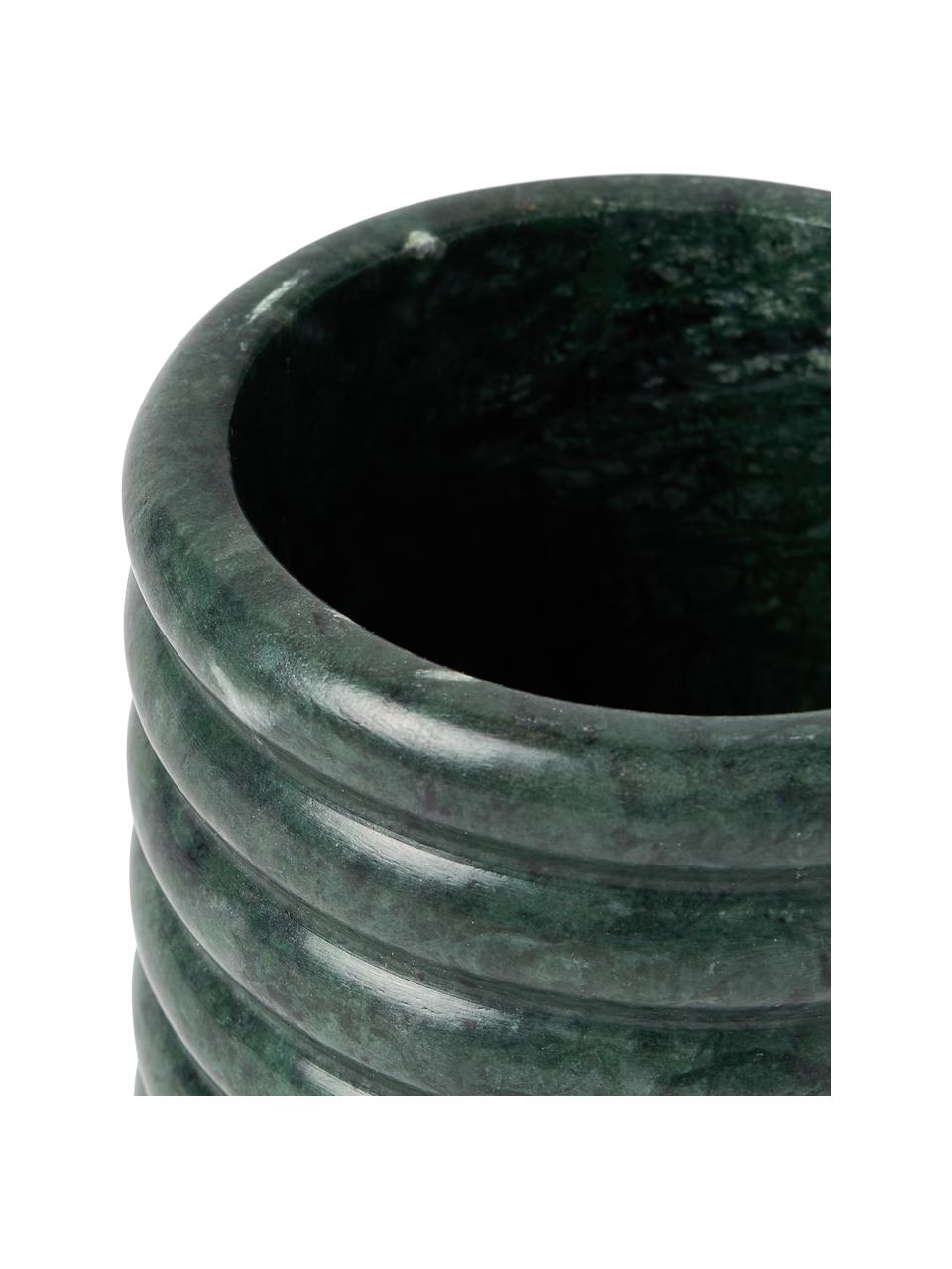 Bote de mármol Orta, Mármol, Mármol verde, Ø 10 x Al 10 cm