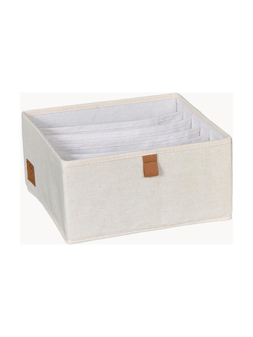 Boîtes de rangement Premium, 2 pièces, Beige clair, brun, larg. 30 x prof. 30 cm